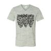 White Marble Unisex Jersey Short-Sleeve V-Neck T-Shirt Thumbnail