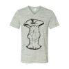 White Marble Unisex Jersey Short-Sleeve V-Neck T-Shirt Thumbnail
