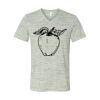 White Marble Unisex Jersey Short-Sleeve V-Neck T-Shirt Thumbnail