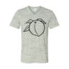 White Marble Unisex Jersey Short-Sleeve V-Neck T-Shirt Thumbnail