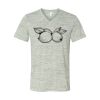 White Marble Unisex Jersey Short-Sleeve V-Neck T-Shirt Thumbnail