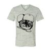 White Marble Unisex Jersey Short-Sleeve V-Neck T-Shirt Thumbnail
