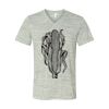 White Marble Unisex Jersey Short-Sleeve V-Neck T-Shirt Thumbnail