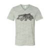 White Marble Unisex Jersey Short-Sleeve V-Neck T-Shirt Thumbnail