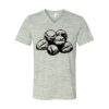 White Marble Unisex Jersey Short-Sleeve V-Neck T-Shirt Thumbnail