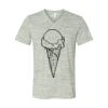 White Marble Unisex Jersey Short-Sleeve V-Neck T-Shirt Thumbnail