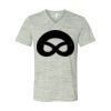 White Marble Unisex Jersey Short-Sleeve V-Neck T-Shirt Thumbnail