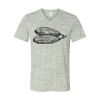 White Marble Unisex Jersey Short-Sleeve V-Neck T-Shirt Thumbnail
