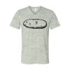 White Marble Unisex Jersey Short-Sleeve V-Neck T-Shirt Thumbnail