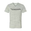 White Marble Unisex Jersey Short-Sleeve V-Neck T-Shirt Thumbnail