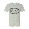 White Marble Unisex Jersey Short-Sleeve V-Neck T-Shirt Thumbnail