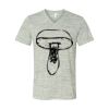 White Marble Unisex Jersey Short-Sleeve V-Neck T-Shirt Thumbnail
