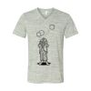White Marble Unisex Jersey Short-Sleeve V-Neck T-Shirt Thumbnail