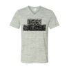 White Marble Unisex Jersey Short-Sleeve V-Neck T-Shirt Thumbnail