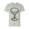 White Marble Unisex Jersey Short-Sleeve V-Neck T-Shirt Thumbnail