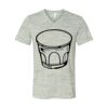 White Marble Unisex Jersey Short-Sleeve V-Neck T-Shirt Thumbnail