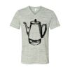 White Marble Unisex Jersey Short-Sleeve V-Neck T-Shirt Thumbnail