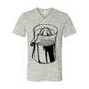 White Marble Unisex Jersey Short-Sleeve V-Neck T-Shirt Thumbnail