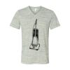 White Marble Unisex Jersey Short-Sleeve V-Neck T-Shirt Thumbnail