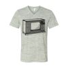 White Marble Unisex Jersey Short-Sleeve V-Neck T-Shirt Thumbnail