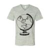 White Marble Unisex Jersey Short-Sleeve V-Neck T-Shirt Thumbnail