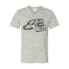 White Marble Unisex Jersey Short-Sleeve V-Neck T-Shirt Thumbnail