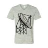 White Marble Unisex Jersey Short-Sleeve V-Neck T-Shirt Thumbnail