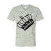 White Marble Unisex Jersey Short-Sleeve V-Neck T-Shirt Thumbnail