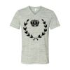 White Marble Unisex Jersey Short-Sleeve V-Neck T-Shirt Thumbnail