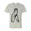White Marble Unisex Jersey Short-Sleeve V-Neck T-Shirt Thumbnail