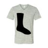 White Marble Unisex Jersey Short-Sleeve V-Neck T-Shirt Thumbnail