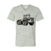 White Marble Unisex Jersey Short-Sleeve V-Neck T-Shirt Thumbnail