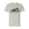 White Marble Unisex Jersey Short-Sleeve V-Neck T-Shirt Thumbnail