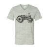 White Marble Unisex Jersey Short-Sleeve V-Neck T-Shirt Thumbnail