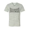 White Marble Unisex Jersey Short-Sleeve V-Neck T-Shirt Thumbnail