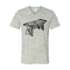 White Marble Unisex Jersey Short-Sleeve V-Neck T-Shirt Thumbnail
