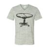 White Marble Unisex Jersey Short-Sleeve V-Neck T-Shirt Thumbnail