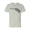 White Marble Unisex Jersey Short-Sleeve V-Neck T-Shirt Thumbnail