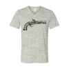 White Marble Unisex Jersey Short-Sleeve V-Neck T-Shirt Thumbnail