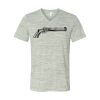 White Marble Unisex Jersey Short-Sleeve V-Neck T-Shirt Thumbnail