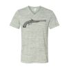 White Marble Unisex Jersey Short-Sleeve V-Neck T-Shirt Thumbnail