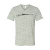 White Marble Unisex Jersey Short-Sleeve V-Neck T-Shirt Thumbnail