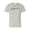 White Marble Unisex Jersey Short-Sleeve V-Neck T-Shirt Thumbnail