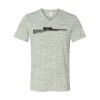 White Marble Unisex Jersey Short-Sleeve V-Neck T-Shirt Thumbnail