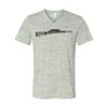 White Marble Unisex Jersey Short-Sleeve V-Neck T-Shirt Thumbnail