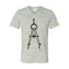 White Marble Unisex Jersey Short-Sleeve V-Neck T-Shirt Thumbnail
