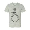 White Marble Unisex Jersey Short-Sleeve V-Neck T-Shirt Thumbnail