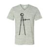 White Marble Unisex Jersey Short-Sleeve V-Neck T-Shirt Thumbnail