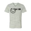 White Marble Unisex Jersey Short-Sleeve V-Neck T-Shirt Thumbnail