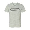 White Marble Unisex Jersey Short-Sleeve V-Neck T-Shirt Thumbnail